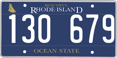 RI license plate 130679