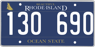 RI license plate 130690
