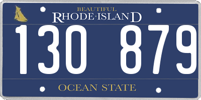 RI license plate 130879