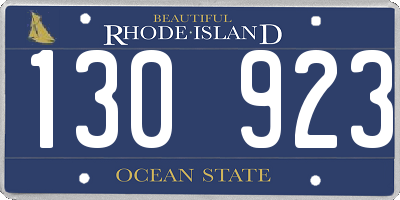 RI license plate 130923