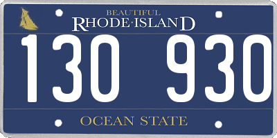 RI license plate 130930