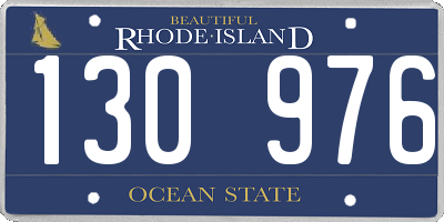 RI license plate 130976