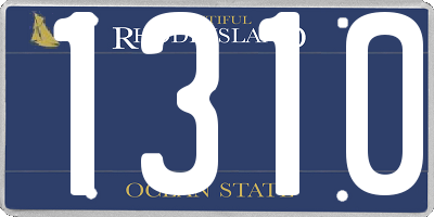 RI license plate 1310