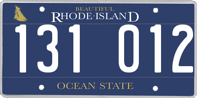 RI license plate 131012