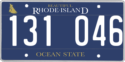 RI license plate 131046