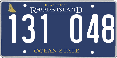 RI license plate 131048