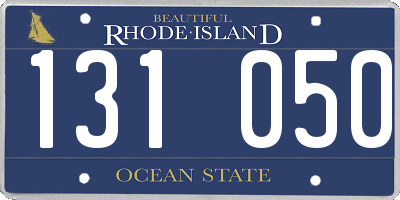 RI license plate 131050
