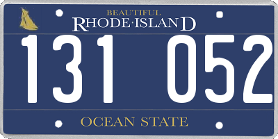 RI license plate 131052