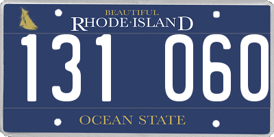 RI license plate 131060