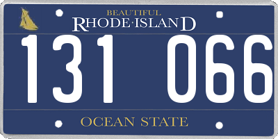 RI license plate 131066