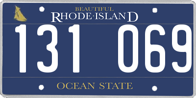 RI license plate 131069