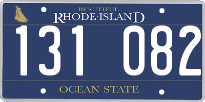 RI license plate 131082