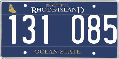 RI license plate 131085