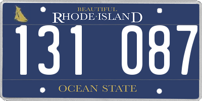 RI license plate 131087