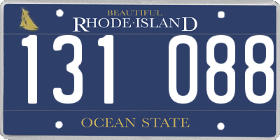 RI license plate 131088