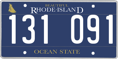 RI license plate 131091