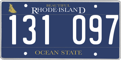 RI license plate 131097