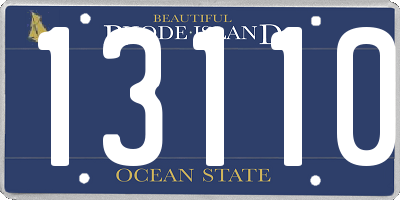 RI license plate 13110