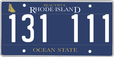 RI license plate 131111