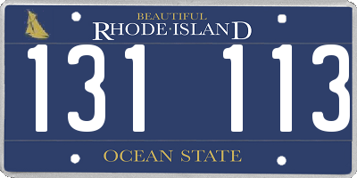 RI license plate 131113