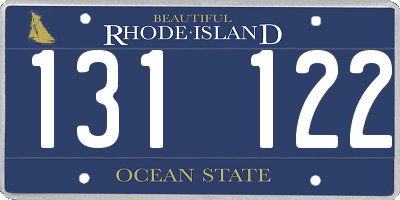 RI license plate 131122
