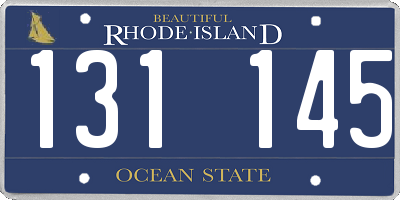 RI license plate 131145