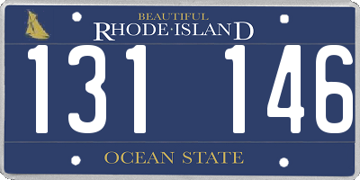 RI license plate 131146