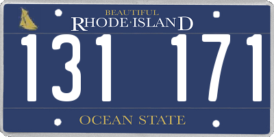 RI license plate 131171