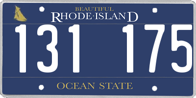 RI license plate 131175