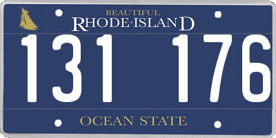 RI license plate 131176