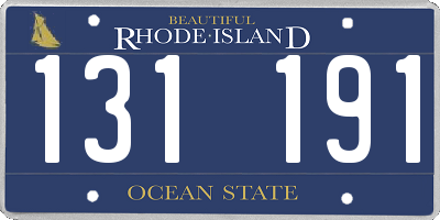 RI license plate 131191