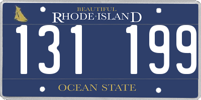 RI license plate 131199