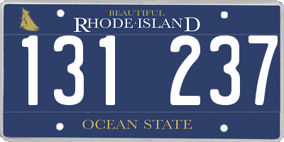 RI license plate 131237