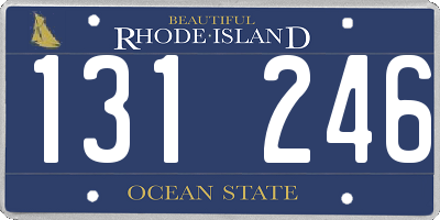 RI license plate 131246