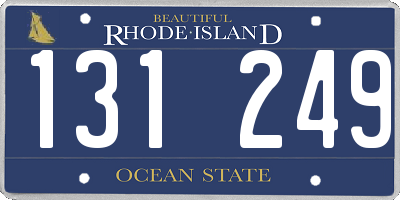 RI license plate 131249