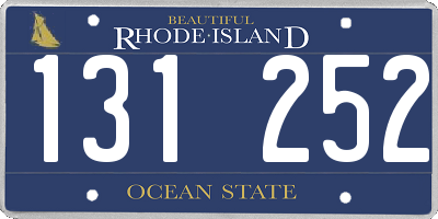 RI license plate 131252