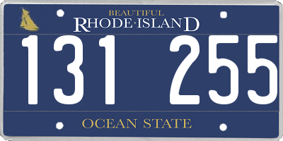 RI license plate 131255