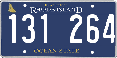 RI license plate 131264
