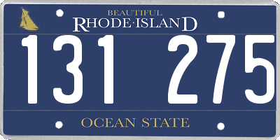 RI license plate 131275