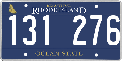 RI license plate 131276