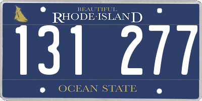 RI license plate 131277