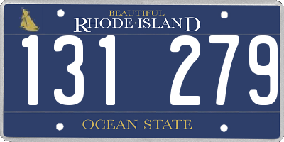 RI license plate 131279