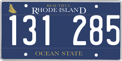 RI license plate 131285
