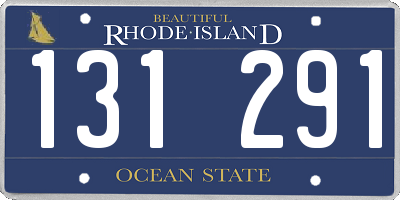 RI license plate 131291