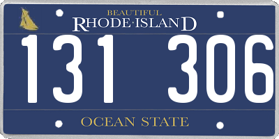 RI license plate 131306