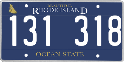 RI license plate 131318