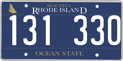 RI license plate 131330