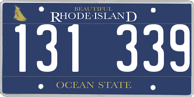 RI license plate 131339