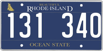 RI license plate 131340