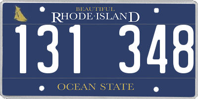 RI license plate 131348